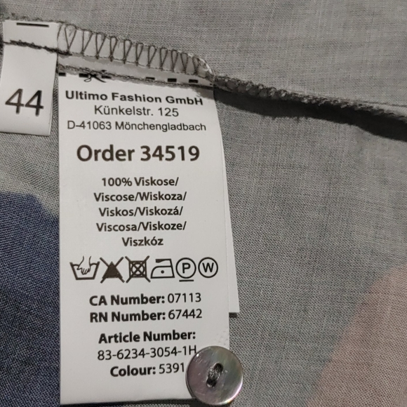 Milano Italy Long Sleeve Button Up Shirt Size 44 - Picture 9 of 9